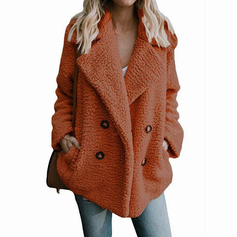 Oversized Teddy Faux Fur Coat - Plush Winter Jacket