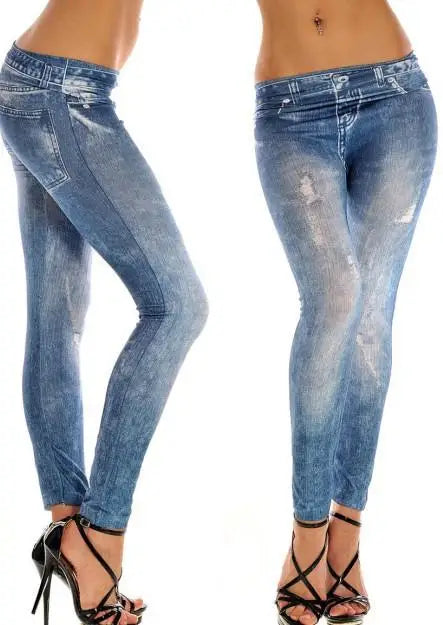 Stretch Jegging Leggings - Slim Denim-Look Comfort Fit