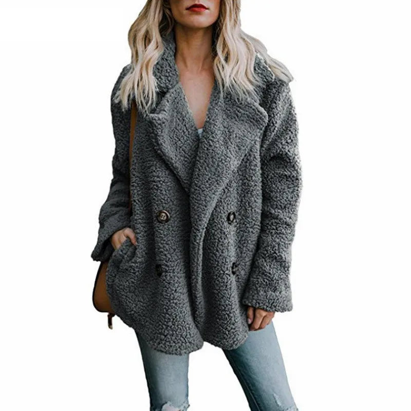 Oversized Teddy Faux Fur Coat - Plush Winter Jacket