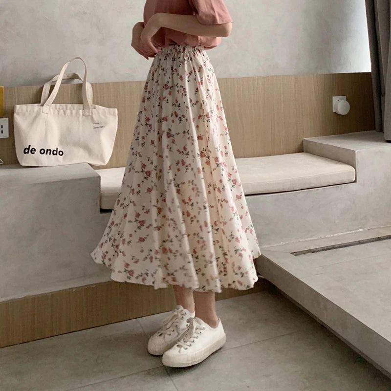 Premium Midi Skirt - High Waist Elegant Style