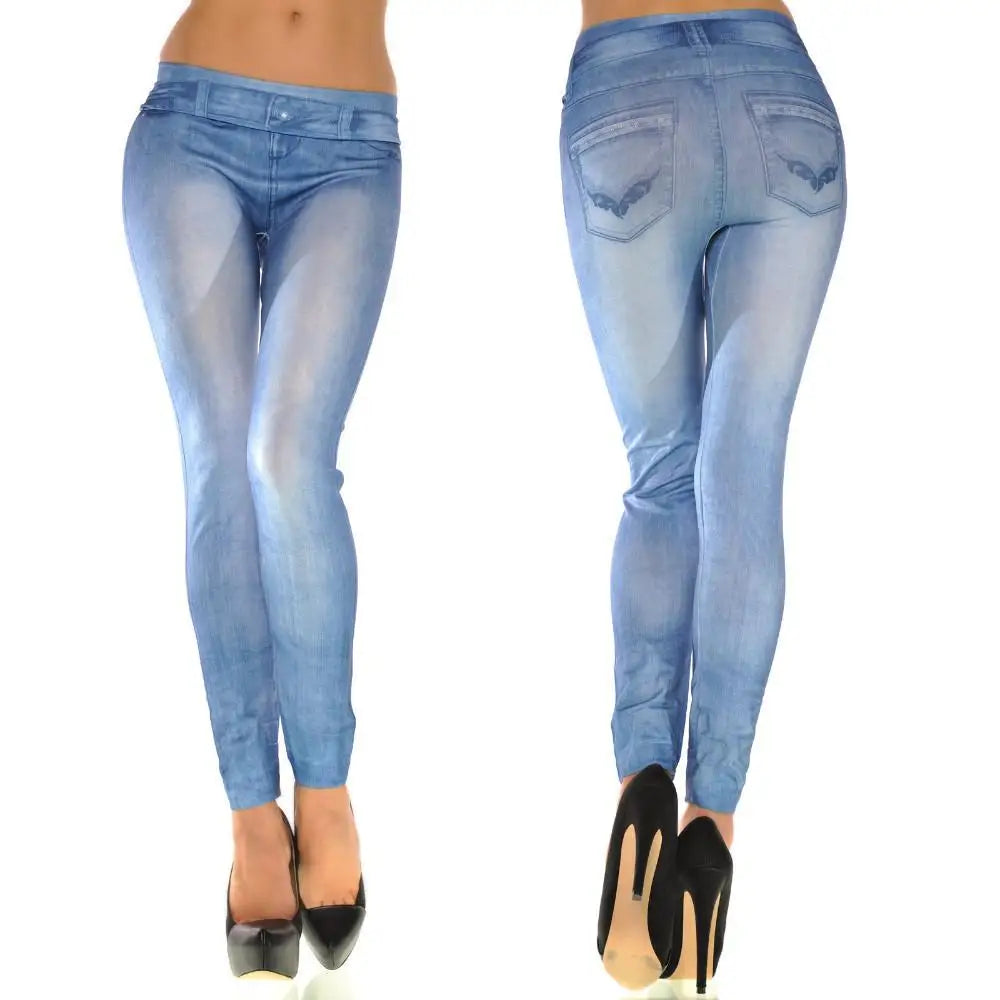 Stretch Jegging Leggings - Slim Denim-Look Comfort Fit