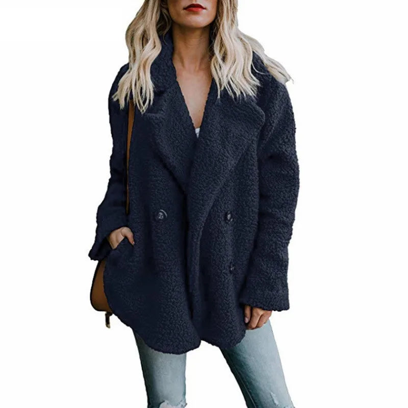 Oversized Teddy Faux Fur Coat - Plush Winter Jacket