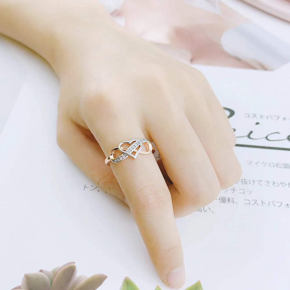 Luxury Engagement Ring - Two-Tone Bridal Jewelry