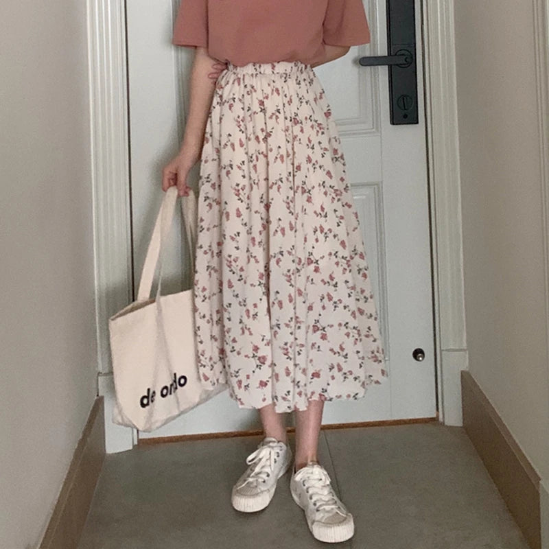 Premium Midi Skirt - High Waist Elegant Style