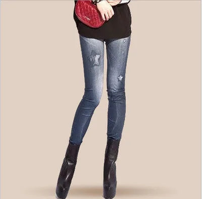 Stretch Jegging Leggings - Slim Denim-Look Comfort Fit