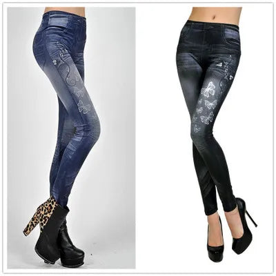Stretch Jegging Leggings - Slim Denim-Look Comfort Fit