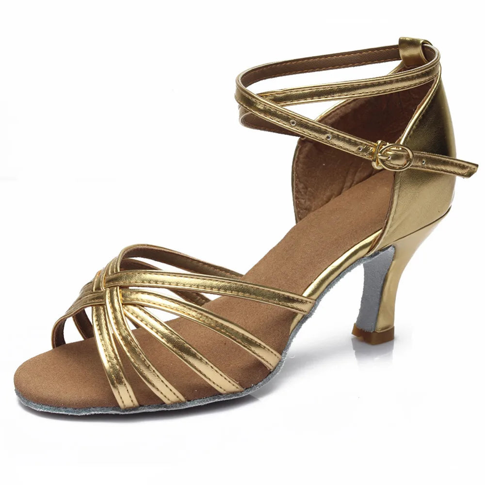 Premium Latin Dance Heels - Professional Ballroom Shoes