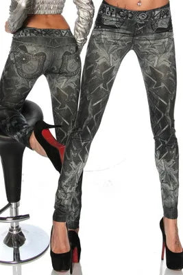 Stretch Jegging Leggings - Slim Denim-Look Comfort Fit