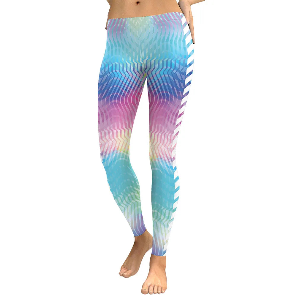 Unicorn Print Leggings - Stretchy Casual Activewear Fit