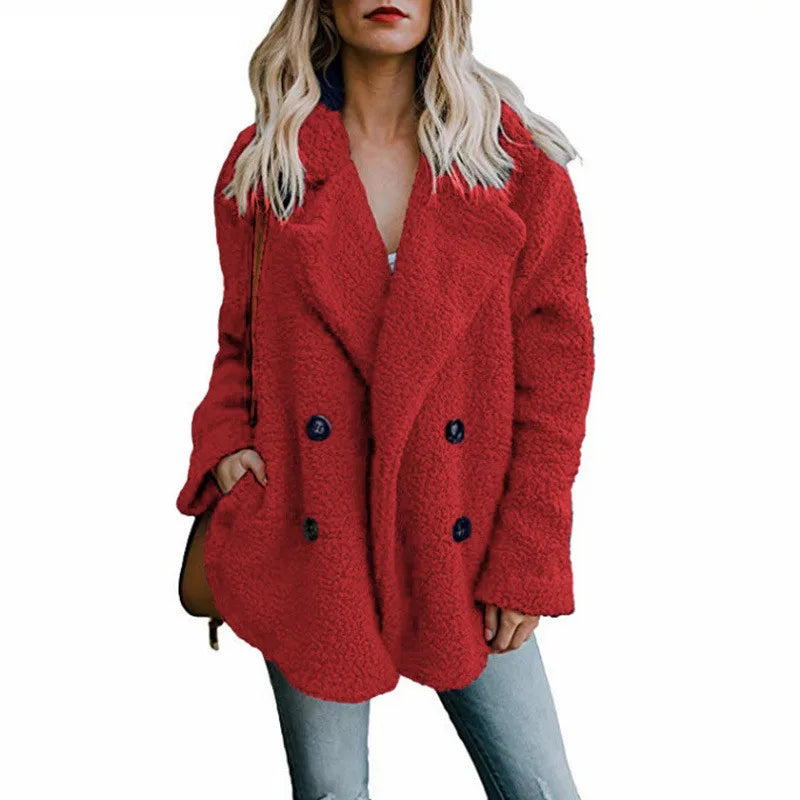 Oversized Teddy Faux Fur Coat - Plush Winter Jacket