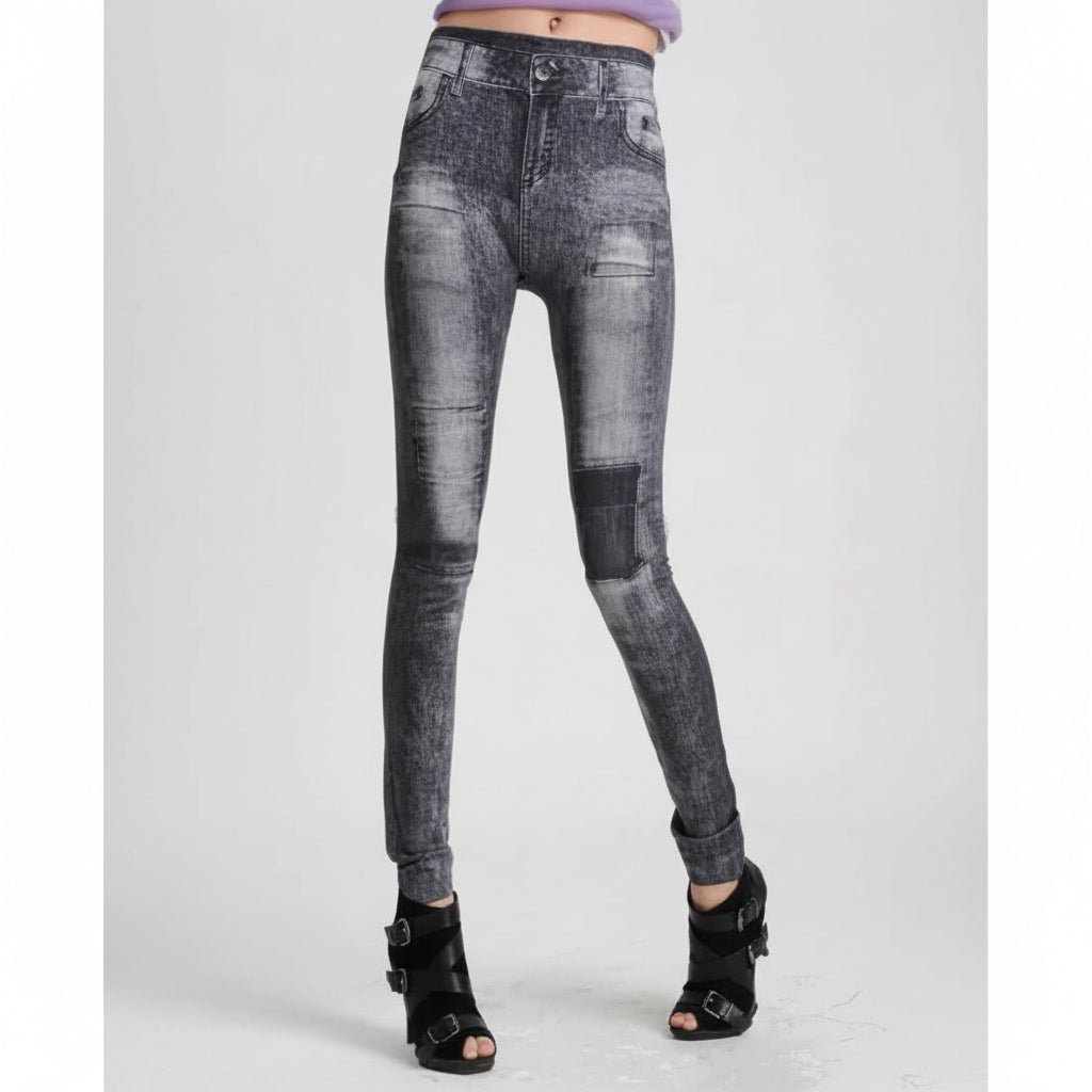Stretch Jegging Leggings - Slim Denim-Look Comfort Fit