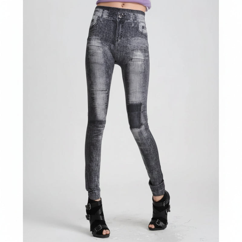 Stretch Jegging Leggings - Slim Denim-Look Comfort Fit
