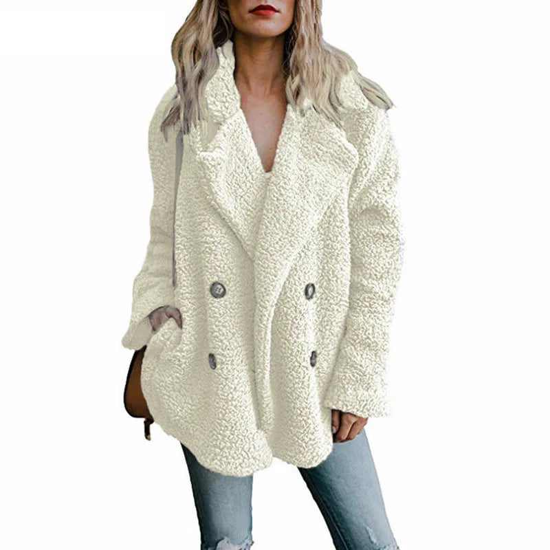 Oversized Teddy Faux Fur Coat - Plush Winter Jacket