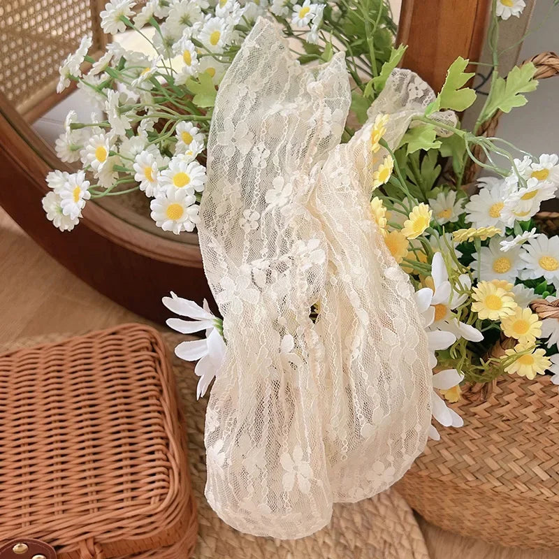 Transparent Floral Lace Socks - Breathable Mesh Dress Style