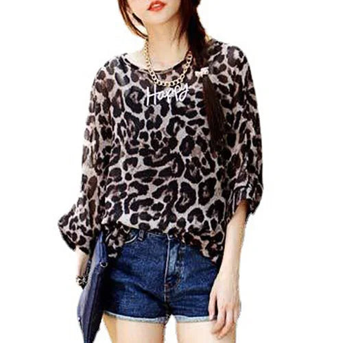 Plus Size Batwing Blouse - Casual Summer Button Shirt