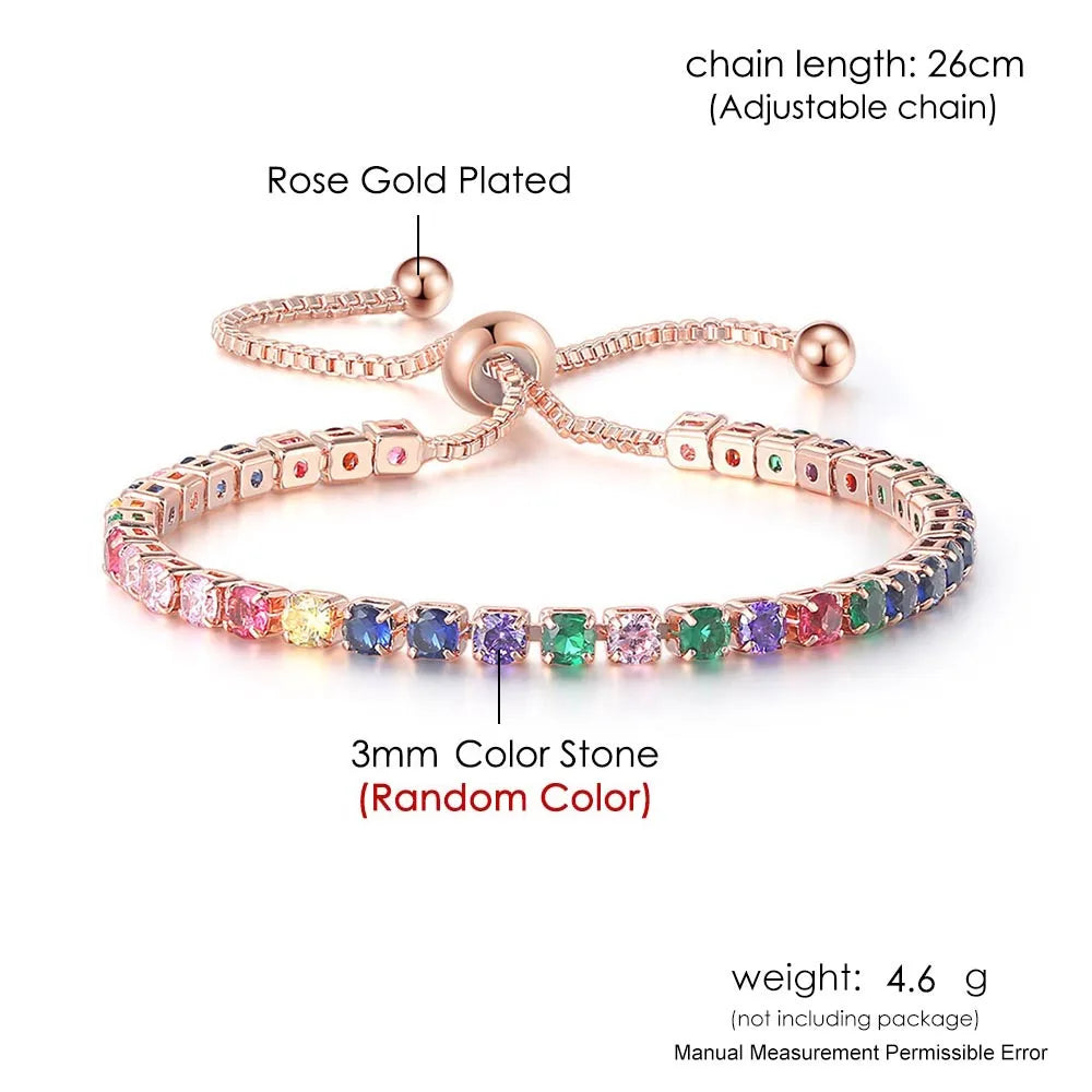 Colorful Tennis Bracelet