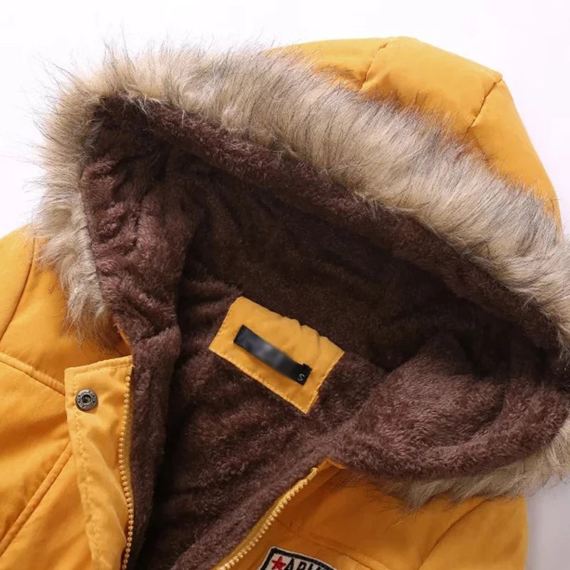 Premium Hooded Winter Parka - Warm Cotton-Padded Coat