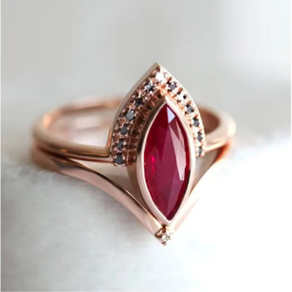 Luxury White Zircon Engagement Ring - Silver-Tone Jewelry