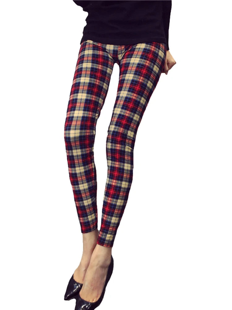 Printed Fashion Leggings - Stretch Everyday Comfort Fit