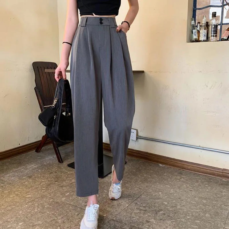 Premium High-Waist Trousers - Polished Everyday Fit