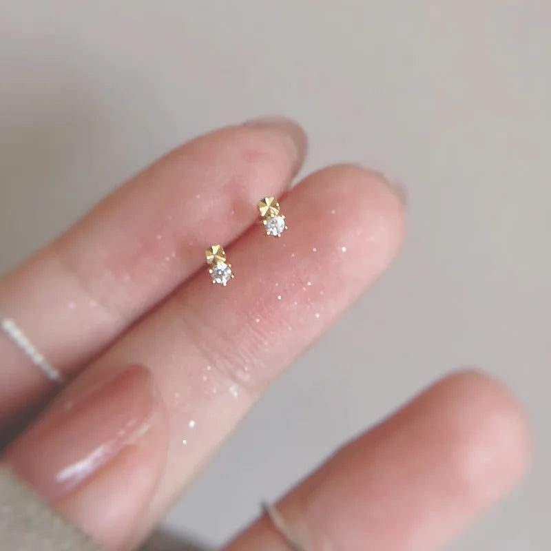 925 Silver Stud Earrings - Elegant Jewelry