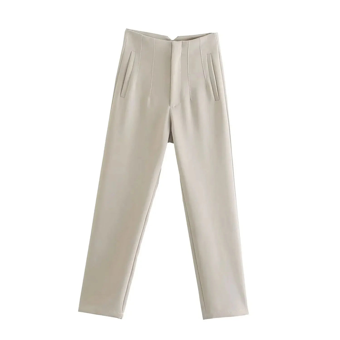 Slim High-Waist Pencil Pants - Chic Office Trousers