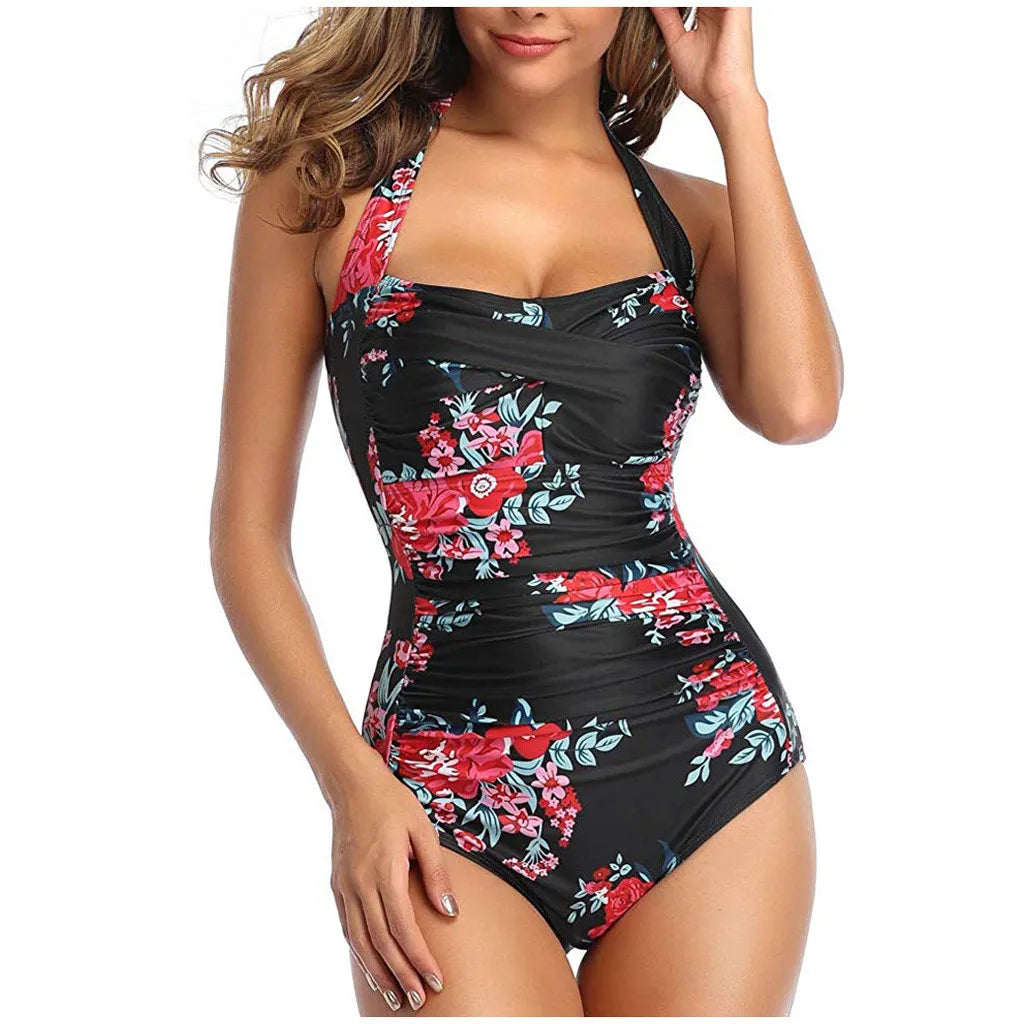 Push-Up One-Piece Swimsuit - Slim Fit Padded Monokini