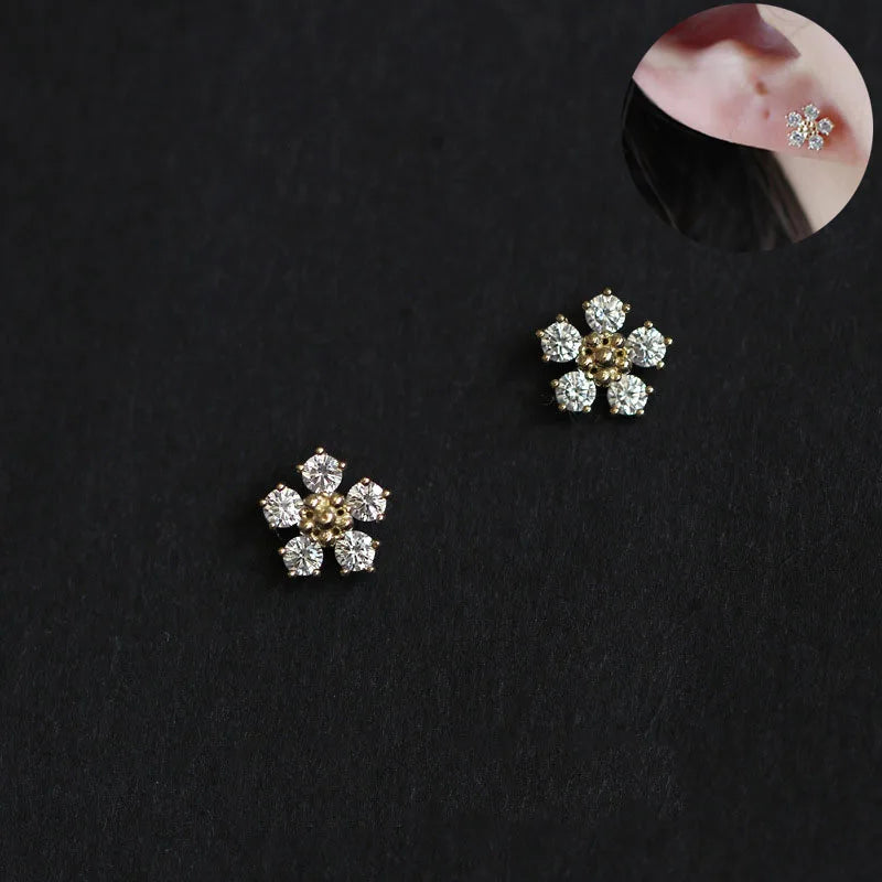 925 Silver Stud Earrings - Elegant Jewelry