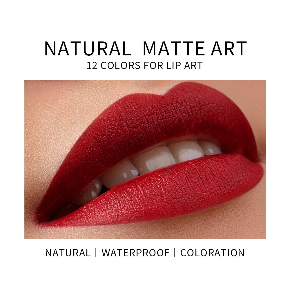 Velvet Matte Lipstick - Long-Lasting Waterproof Color