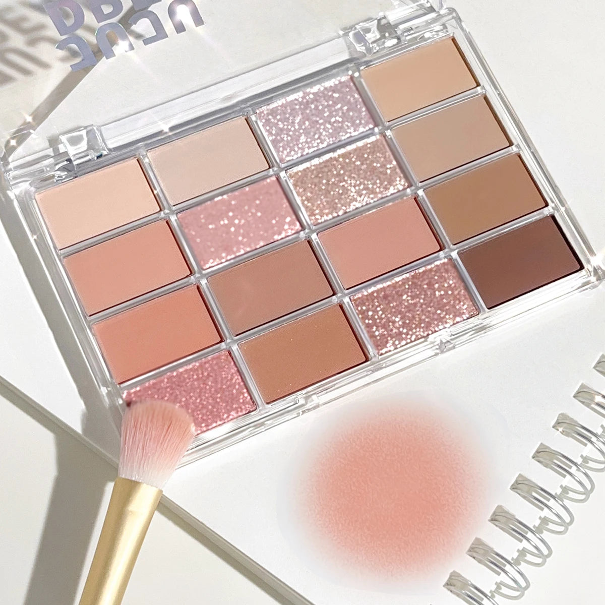 16-Color Eyeshadow Palette - Matte & Shimmer Pigment Collection