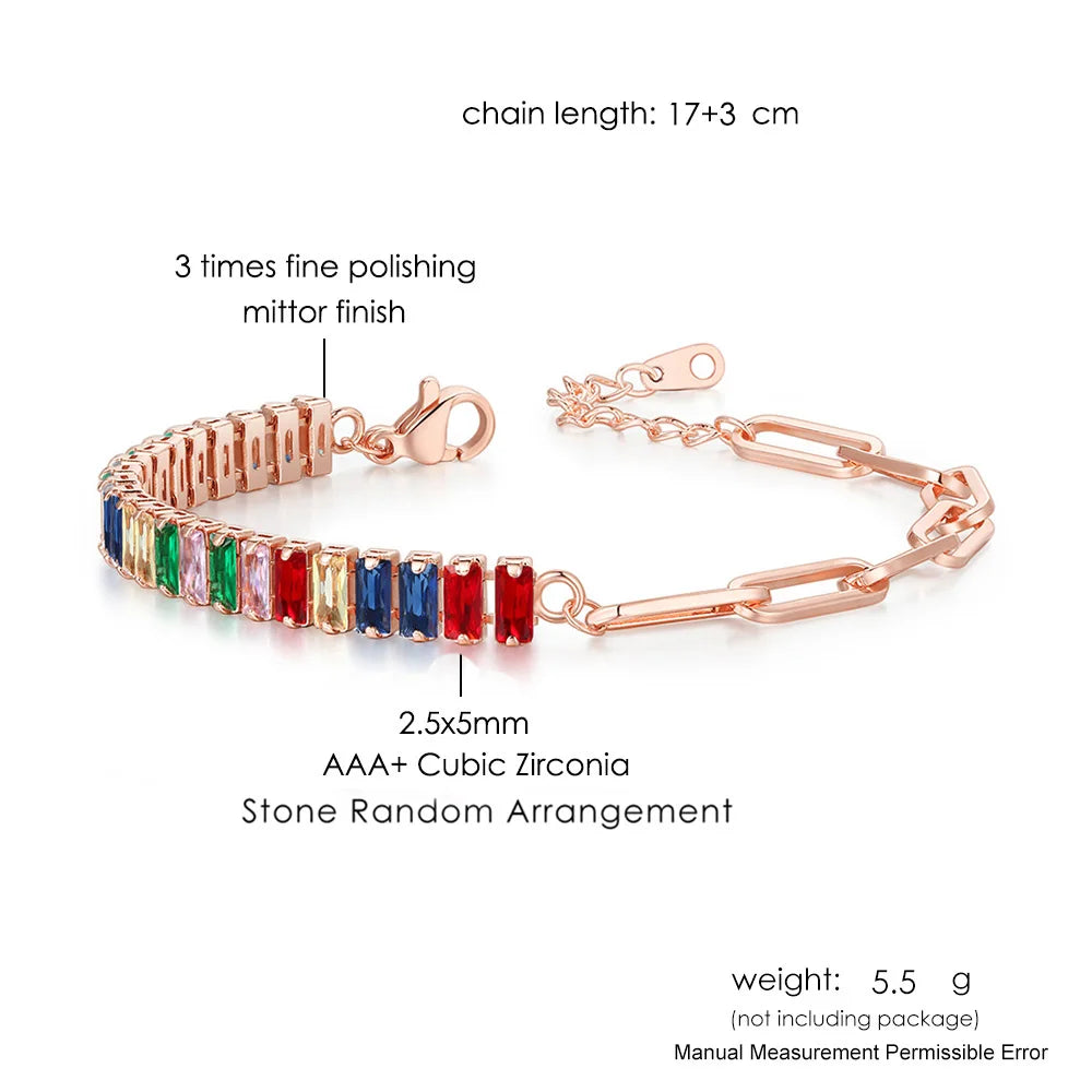 Colorful Tennis Bracelet