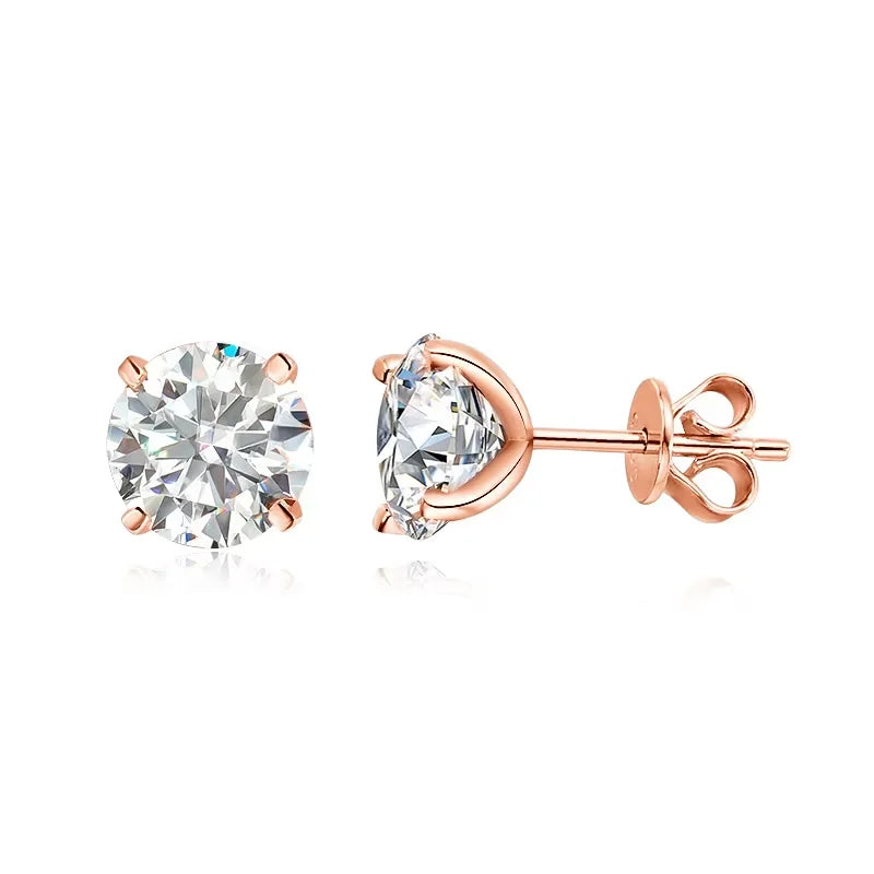 925 Silver Stud Earrings - Elegant Jewelry