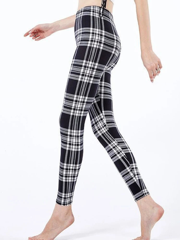 Printed Fashion Leggings - Stretch Everyday Comfort Fit