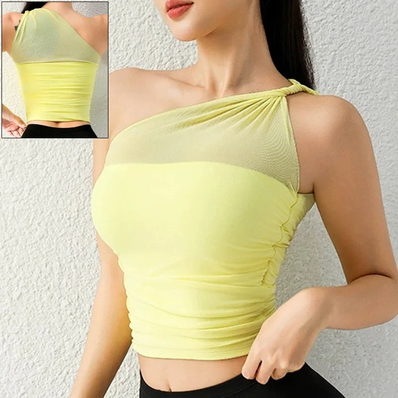 One-Shoulder Performance Sports Bra