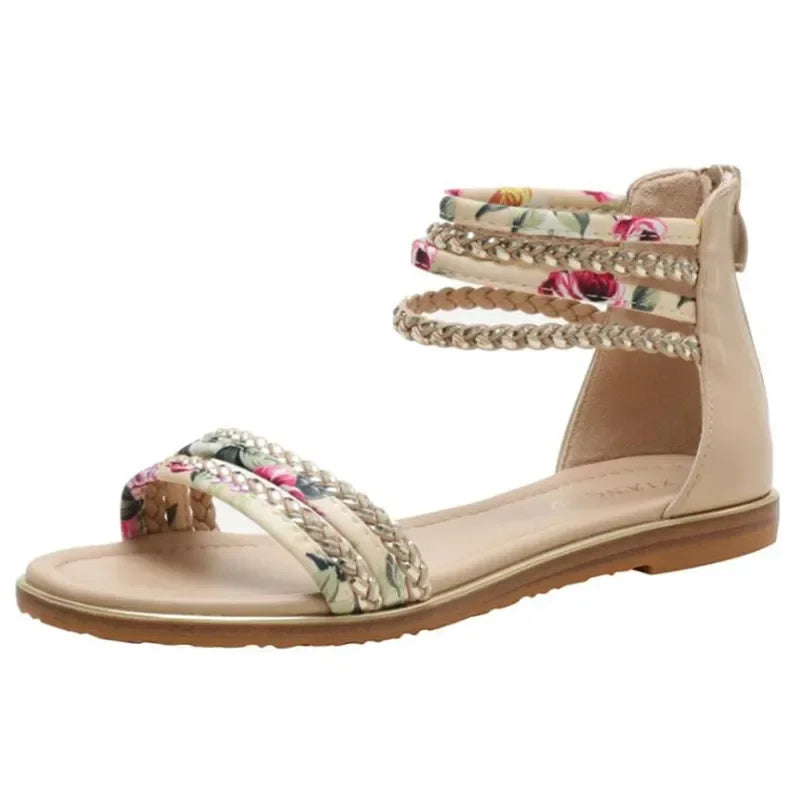 Premium Roman Flat Sandals - Slip-On Everyday Comfort