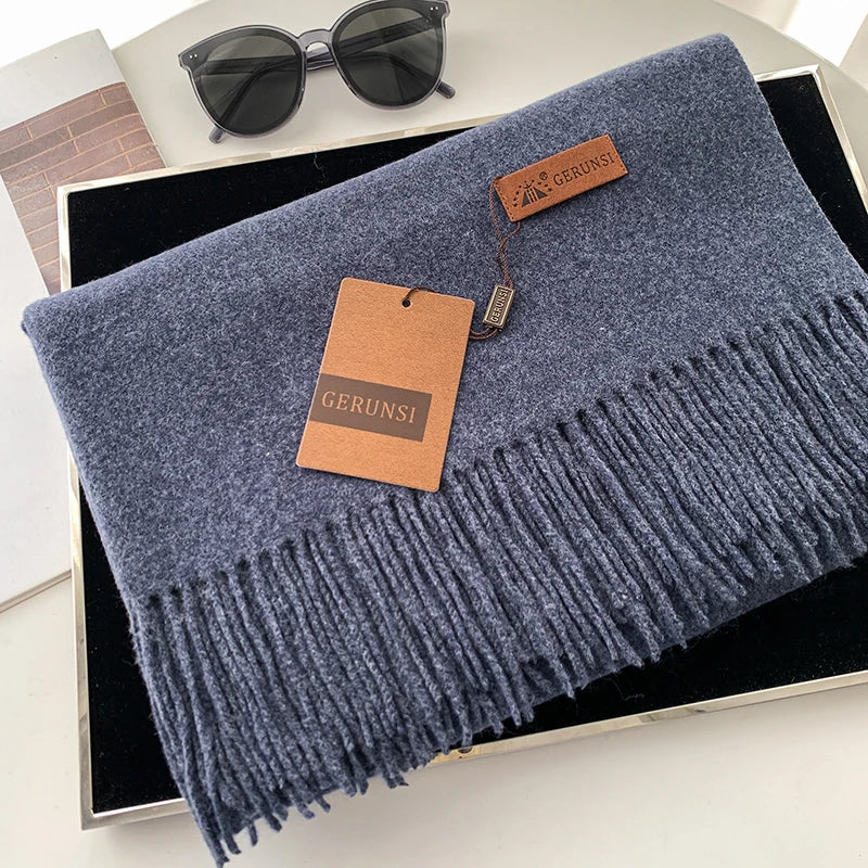 Premium Solid Winter Scarf - Soft Long Shawl Wrap