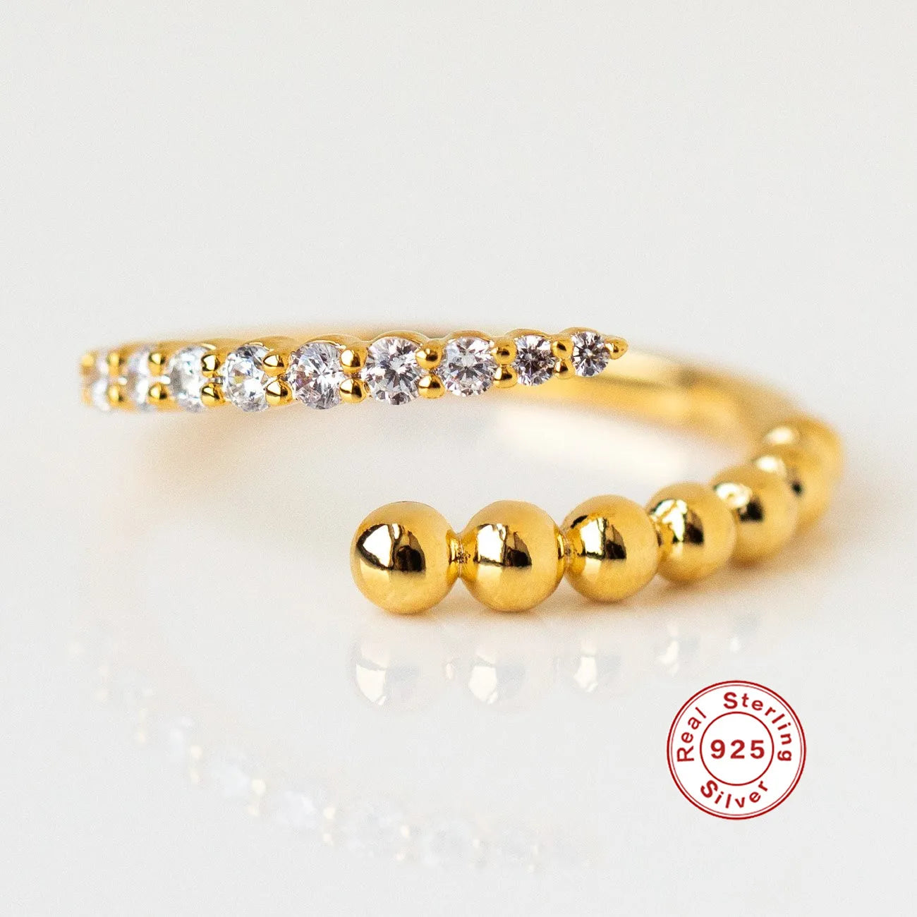 Premium Snake Adjustable Ring - 925 Sterling Silver
