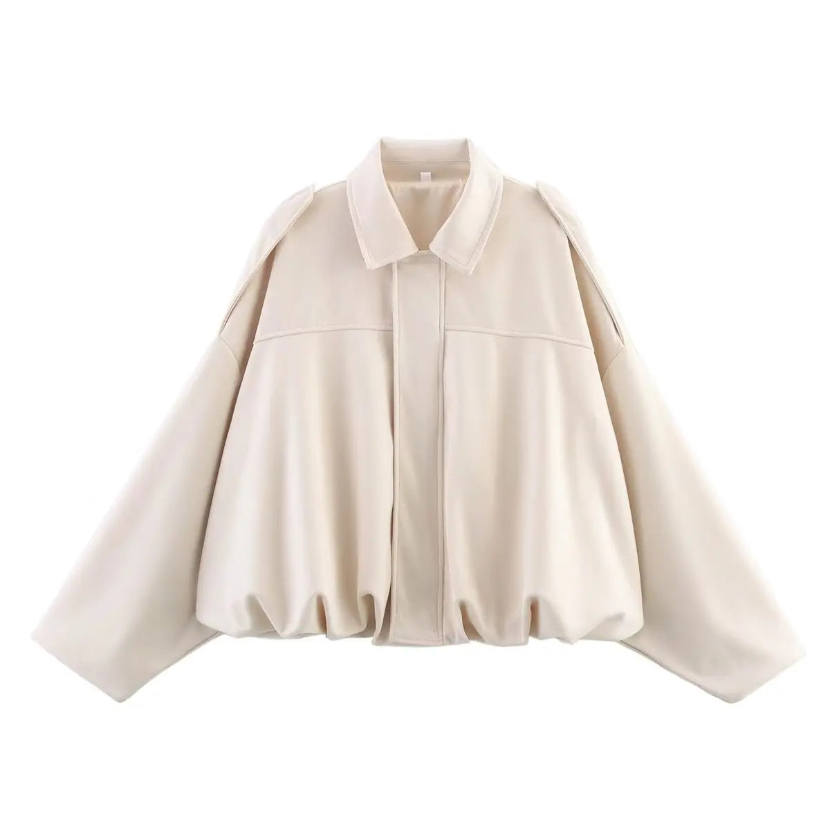 Suede-Texture Bomber Jacket - Relaxed Chic Outerwear