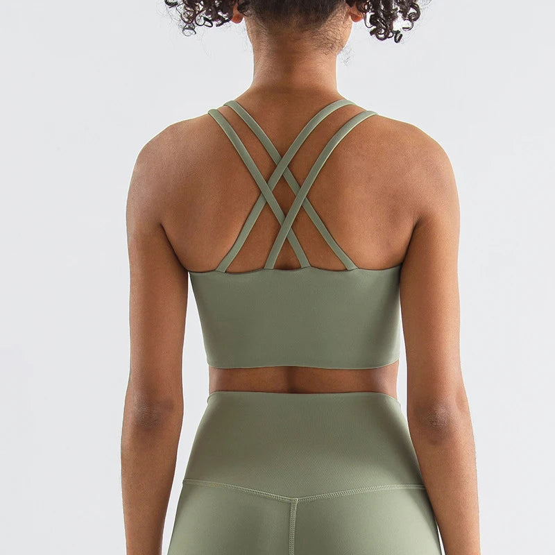 Cross-Back Performance Sports Bra