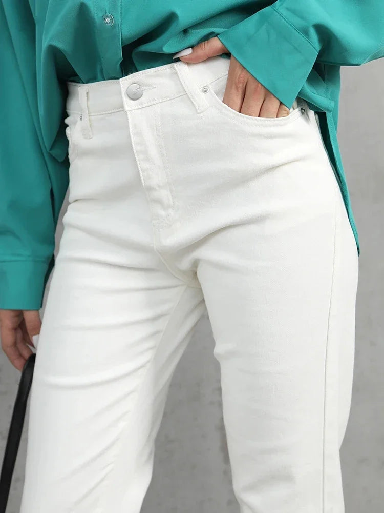 High-Waist Straight-Leg Jeans - Everyday Denim