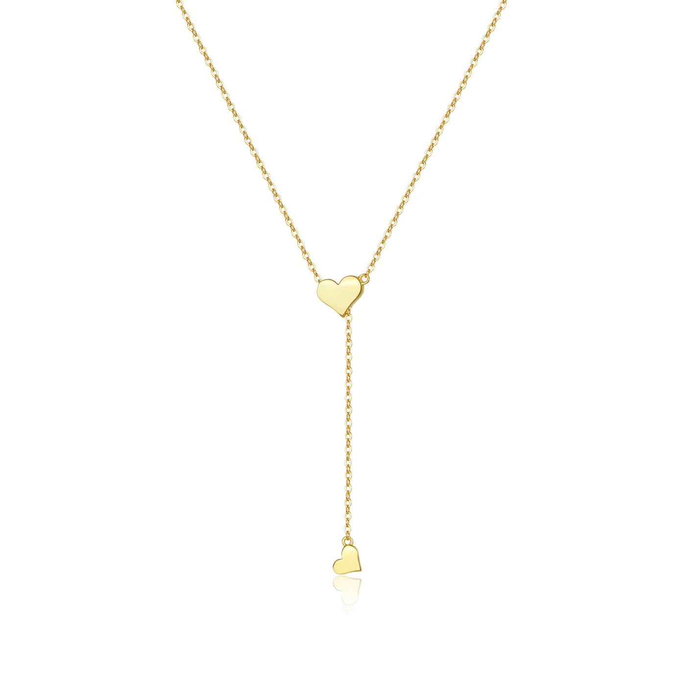 Premium 925 Sterling Silver Heart Pendant Necklace - Adjustable Chain