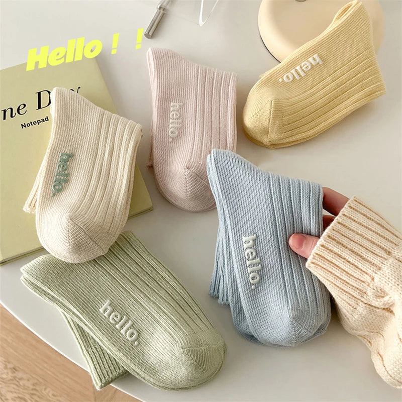 Fresh Color Everyday Socks - Soft Breathable Casual Pair