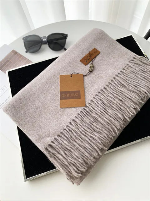Premium Solid Winter Scarf - Soft Long Shawl Wrap