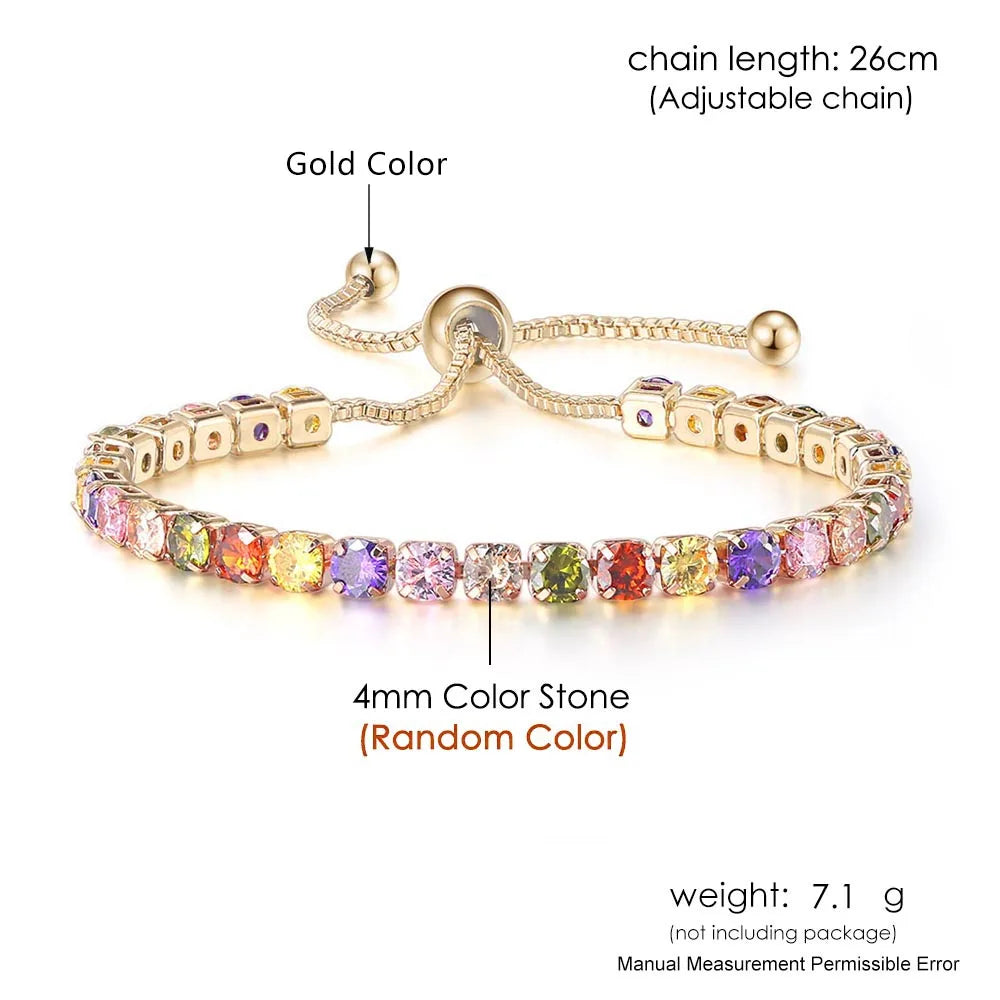 Colorful Tennis Bracelet