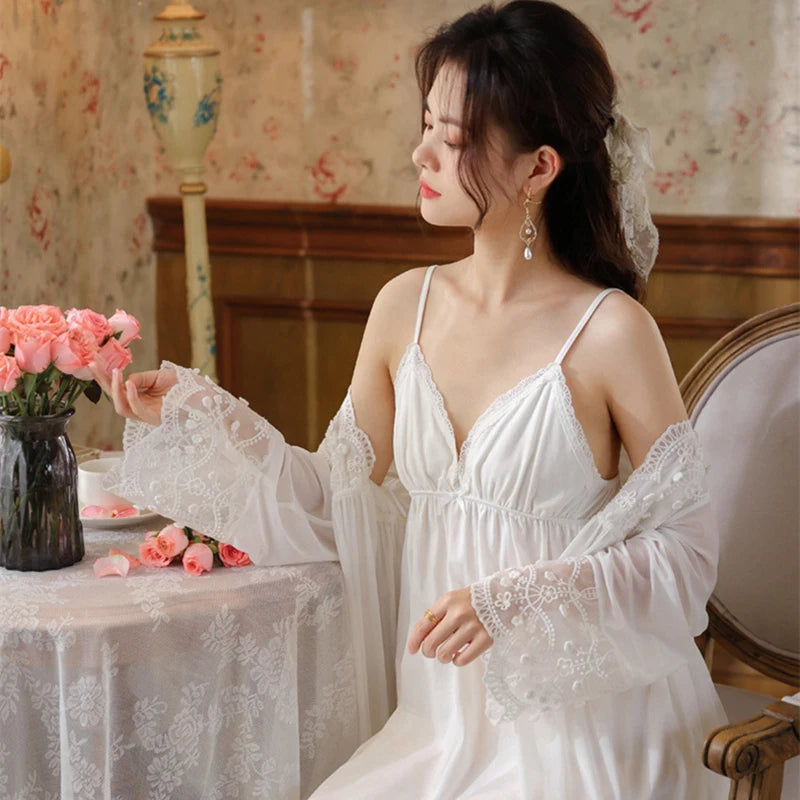 Satin Pajama Set - Soft Floral Two-Piece Sleepwear