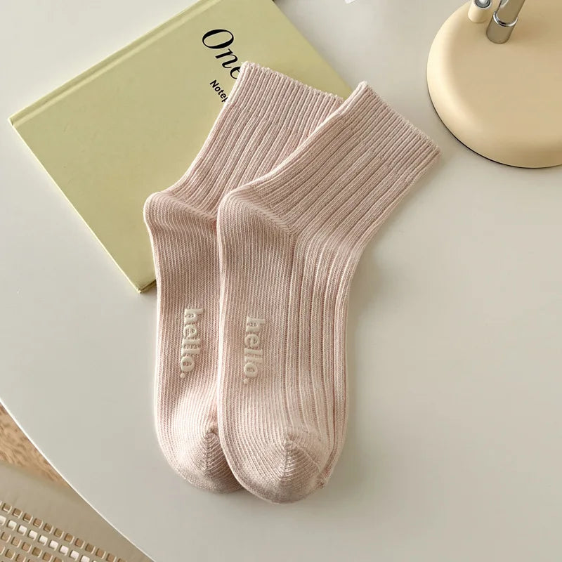 Fresh Color Everyday Socks - Soft Breathable Casual Pair