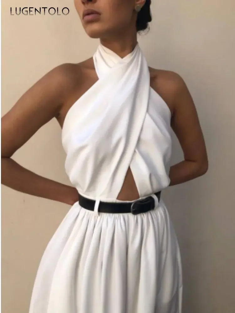 Sleeveless High-Waist Jumpsuit - Elegant One-Piece
