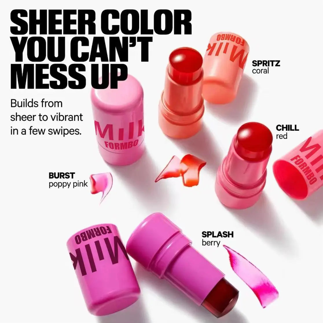 3-in-1 Jelly Blush Stick - Lips, Cheeks & Eyes Multi-Use Color