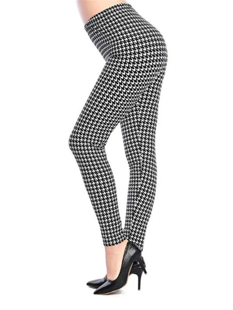 Printed Fashion Leggings - Stretch Everyday Comfort Fit