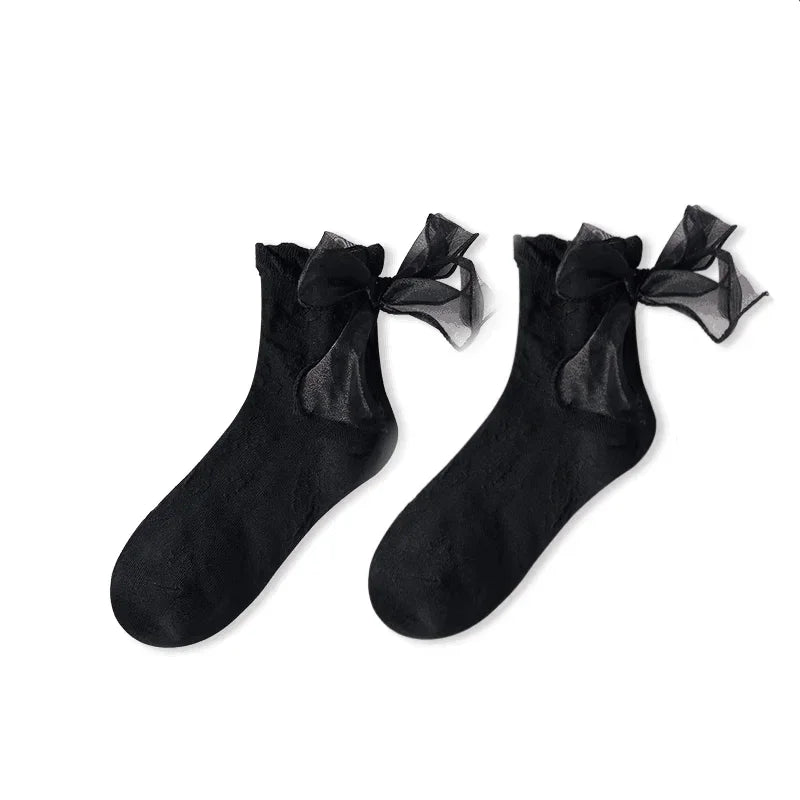Lolita Lace Ruffle Socks - Sweet Japanese Style Pair